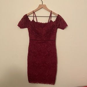Lulu’s: Burgundy Lace Dress